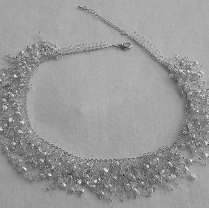 White Freshwater Cultured Seed Pearl Necklace